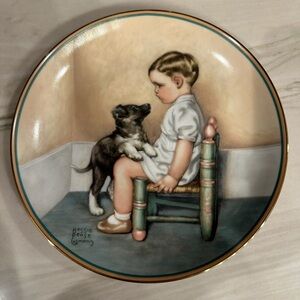 Bessie Pease Gutmann Sympathy Art Collector Plate A Child’s Best Friend #5